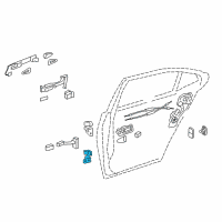 OEM 2017 Lexus LS460 Hinge Assy, Rear Door, Lower RH Diagram - 68770-30140
