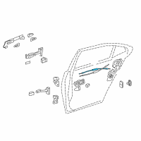 OEM 2016 Lexus LS460 Cable Assy, Rear Door Inside Locking Diagram - 69770-50070