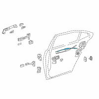 OEM 2010 Lexus LS460 Cable Assy, Rear Door Inside Locking Diagram - 69770-50070