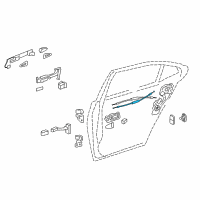 OEM 2015 Lexus LS460 Cable Assy, Rear Door Lock Remote Control Diagram - 69730-50030