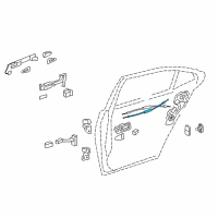 OEM 2009 Lexus LS460 Cable Assy, Rear Door Lock Remote Control Diagram - 69730-50030