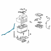 OEM 2019 Chevrolet Equinox Positive Cable Diagram - 84498193