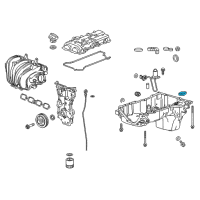 OEM 2017 GMC Canyon Oil Pan Gasket Diagram - 12647329