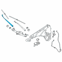 OEM 2020 BMW X4 Right Wiper Arm Diagram - 51-13-8-492-677