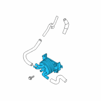 OEM 2018 Nissan Titan Cooler Assembly-Auto Transmission Diagram - 21606-1LA1B