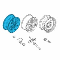 OEM 2011 Ford F-150 Wheel, Alloy Diagram - BL3Z-1007-A