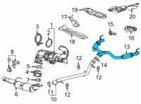 OEM Cadillac Escalade ESV Rear Muffler Diagram - 84707618