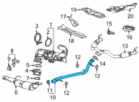 OEM Cadillac Escalade ESV Intermed Pipe Diagram - 84707607