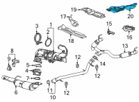 OEM 2021 Cadillac Escalade ESV Heat Shield Diagram - 84687185