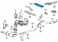 OEM Cadillac Escalade ESV Heat Shield Diagram - 84685655