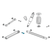 OEM 2002 GMC Yukon Bolt, Rear Axle Lower Control Arm Diagram - 11517766