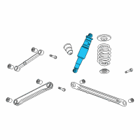 OEM 2015 Chevrolet Tahoe Rear Leveling Shock Absorber Assembly Diagram - 23276087