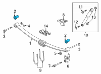 OEM Ram 2500 BUSHING-Spring Diagram - 68165814AA