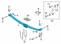 OEM 2017 Ram 3500 Spring-Rear Leaf Diagram - 68280127AC