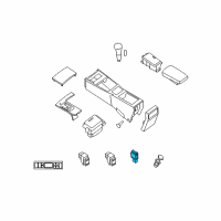 OEM Nissan NV3500 Switch Assembly Heat Seat Diagram - 25500-9N00B