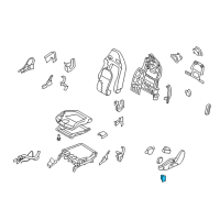 OEM 2012 Nissan GT-R Switch Assembly-Front Seat, LH Diagram - 87066-JF15A