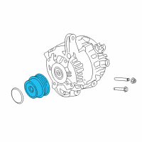 OEM 2022 Ford Mustang Pulley Diagram - FJ7Z-10344-A