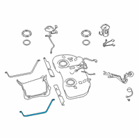 OEM 2020 Nissan Altima Band Assy-Fuel Tank, Mounting Diagram - 17407-6CC0A