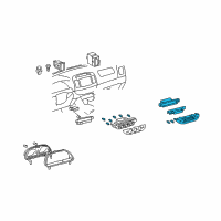 OEM 2006 Toyota Camry Heater Control Diagram - 55900-06150