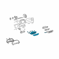 OEM 2003 Toyota Camry Dash Control Unit Diagram - 55902-06060-B1