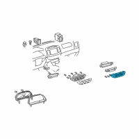 OEM 2006 Toyota Camry Dash Control Unit Diagram - 55912-06010