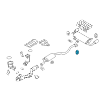 OEM 2010 Nissan Murano Mounting-Exhaust, Rubber Diagram - 20651-5L300