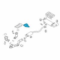 OEM 2010 Nissan Murano INSULATOR-Heat, Front Floor Diagram - 74753-1AA1A