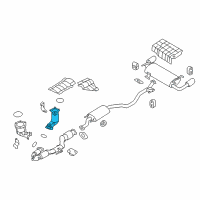 OEM 2009 Nissan Murano Three Way Catalyst Converter Diagram - B08A2-1AA0C