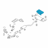 OEM Nissan Murano INSULATOR-Heat, Rear Floor Diagram - 74762-1AA0A