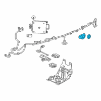 OEM Chevrolet Silverado 3500 HD SENSOR ASM-PARK ASST ALARM *SERV PRIMER Diagram - 84510253