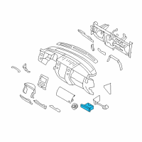 OEM 2007 Ford Expedition Cup Holder Diagram - 7L1Z-7813560-BA