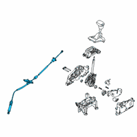 OEM 2022 Kia Soul Automatic Transmission Shift Control Cable Diagram - 46790K0300