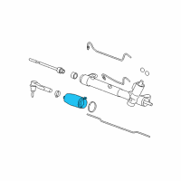 OEM 2011 Chevrolet Malibu Boot Kit-Steering Gear Diagram - 15944383