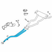 OEM BMW M340i FRONT PIPE Diagram - 18-30-7-933-844