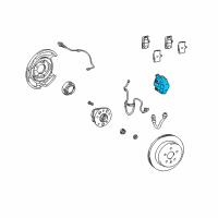 OEM 2005 Lexus LS430 Rear Driver Disc Brake Cylinder Assembly Diagram - 47750-50150