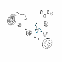 OEM Lexus LS430 Sensor, Speed, Rear RH Diagram - 89545-50050