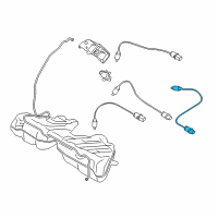 OEM BMW 535i Rear Oxygen Sensor Diagram - 11-78-7-544-655