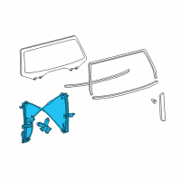 OEM 2022 Toyota Sequoia Regulator Assembly Diagram - 69850-0C062