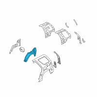 OEM 2008 Ford Explorer Outer Wheelhouse Diagram - 3C5Z-7827887-A