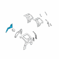 OEM 2003 Ford Explorer Inner Wheelhouse Diagram - 1L2Z-7827886-BA