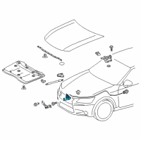 OEM 2016 Lexus GS200t Hood Lock Assembly Diagram - 53510-30360