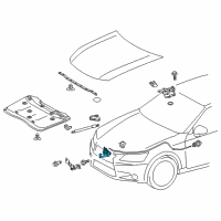 OEM 2020 Lexus GS350 Hood Lock Assembly Diagram - 53510-30360