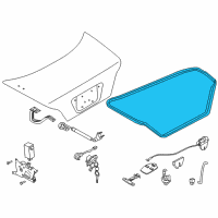 OEM 2004 Infiniti M45 WEATHERSTRIP-Trunk Lid Diagram - 84830-AH300