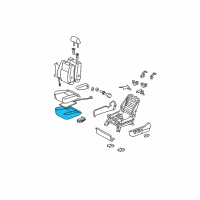 OEM 2005 Toyota Tundra Seat Cushion Pad Diagram - 71512-0C010