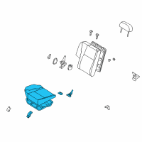 OEM 2000 Infiniti QX4 Cushion Assembly-Rear Seat, RH Diagram - 88300-3W041