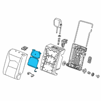 OEM Cadillac XT4 Seat Back Heater Diagram - 84410328