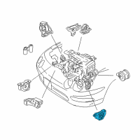 OEM 1998 Acura Integra Rubber, Left Front Stopper Insulator (Mt) Diagram - 50842-ST7-Z00