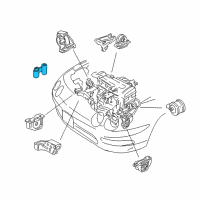 OEM Acura Integra Bracket, Transmission Mounting (At) Diagram - 50825-SR3-980