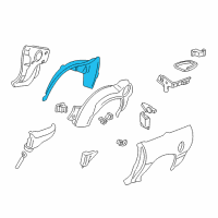 OEM 1997 Pontiac Firebird Panel-Rear Wheelhouse Inner Diagram - 10212057