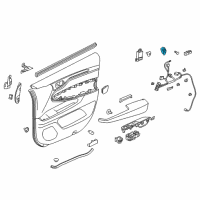 OEM 2022 Honda Odyssey Switch Assembly, Seat Memory Diagram - 35961-THR-A01